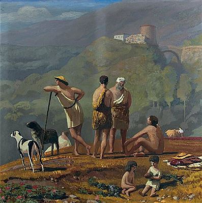 Sample artwork by Jules Leon Flandrin (1871 - 1947), known for landscape, figure, still life and genre painting - View similar artists and auction records