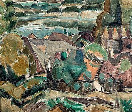 Annecy, village au bord du lac by Henri Le Fauconnier - Auction record, sale price, and art valuation. Compare with similar artists and explore comparable artworks.