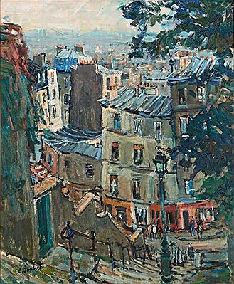 Paris, rue à Montmartre