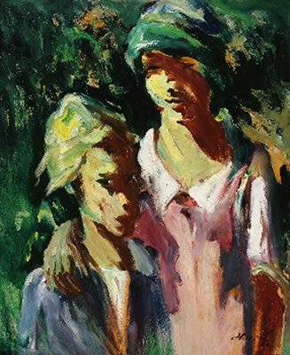 Barátnok by Laszlo Hollo - Auction record, sale price, and art valuation. Compare with similar artists and explore comparable artworks.
