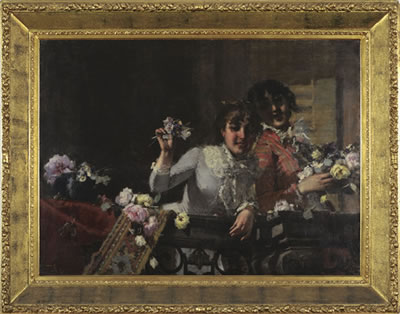 Sample artwork by Virgilio Ripari (1843/46 - 1901/02), known for late 19th century social issues and romantic theme painting - View similar artists and auction records