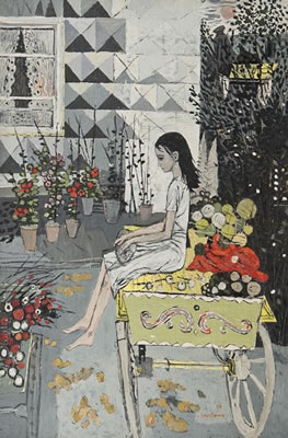 Girl on a Cart