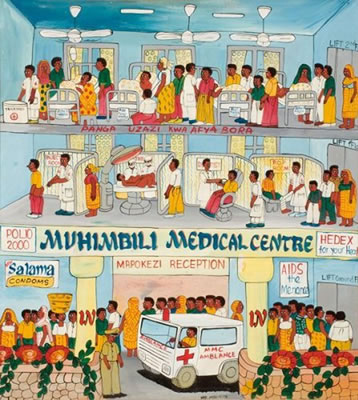 Sample artwork by Maurus Michael Malikita (Born 1964), known for bold cartoon-like style in the footsteps of basquiat and keith haring - View similar artists and auction records