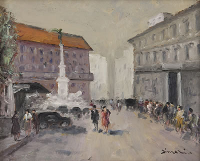 Piazza dei Martiri by Francesco Di Marino - Auction record, sale price, and art valuation. Compare with similar artists and explore comparable artworks.