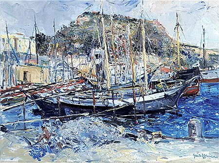 Paesaggio del porto di Baia