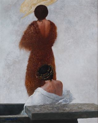 Sample artwork by Armando De Stefano (1926 - 2021), known for portrait, history, allegory and figure painting, graphic art, teaching - View similar artists and auction records