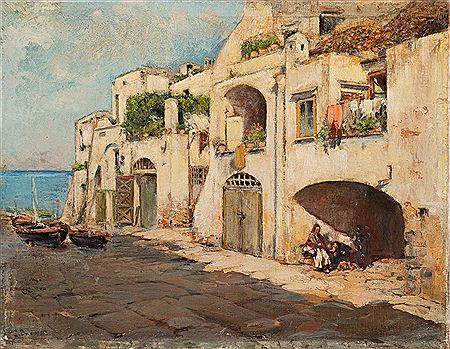 Pozzuoli by Léon Giuseppe Buono - Auction record, sale price, and art valuation. Compare with similar artists and explore comparable artworks.
