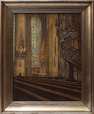 Innenansicht der Münchner Frauenkirche. by Otto Zimmermann - Auction record, sale price, and art valuation. Compare with similar artists and explore comparable artworks.