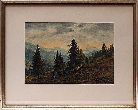 Sonnenuntergangsstimmung im Schwarzwald. by Albert Fechti - Auction record, sale price, and art valuation. Compare with similar artists and explore comparable artworks.