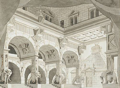 Stage designs: two by Gaspare Galliari - Auction record, sale price, and art valuation. Compare with similar artists and explore comparable artworks.
