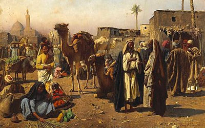 AN ARAB MARKET SCENE