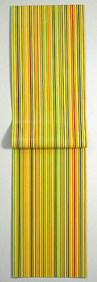 Sample artwork by Linda Besemer (Born 1957), known for geometric abstraction patterns - View similar artists and auction records