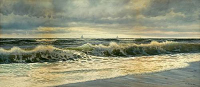 WAVES CRASHING ON THE SHORE by George Howell Gay - Auction record, sale price, and art valuation. Compare with similar artists and explore comparable artworks.