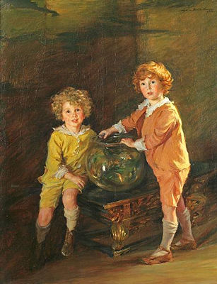GOLDFISH, A PORTRAIT OF ROLAND AND PETER HAZARD, 1921