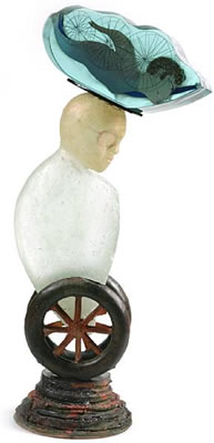 Sample artwork by Robert Clark Palusky (Born 1942), known for glass art, ceramics, abstract, images, figures, sculpture - View similar artists and auction records