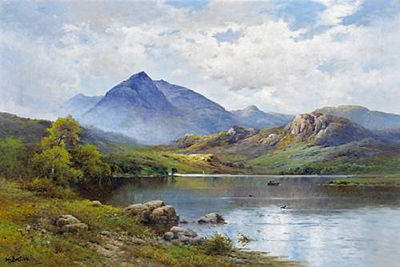 A VIEW OF LAKE CONISTON AND THE OLD MAN, LAKE DISTRICT
