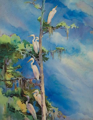 Sample artwork by Alice Ravenel Huger Smith (1876 - 1958), known for genre, landscape and portrait painting - View similar artists and auction records