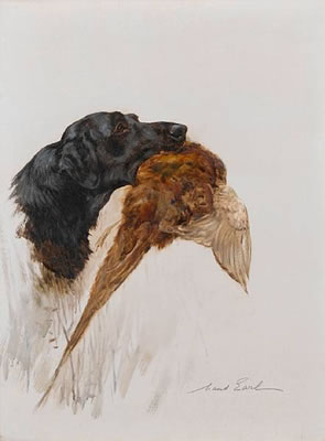 Retriever with game (pair)