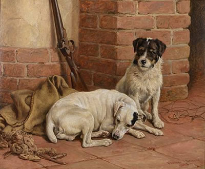 The squire's friends by Frank Paton - Auction record, sale price, and art valuation. Compare with similar artists and explore comparable artworks.