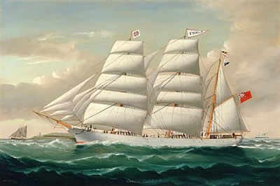 The British bark Estrella, in-bound for Liverpool and calling for a pilot off the Point Lynas lighthouse, Anglesey, North Wales by William Howard Yorke - Auction record, sale price, and art valuation. Compare with similar artists and explore comparable artworks.