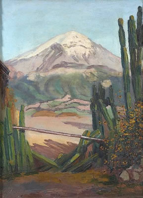 A view of Popocatepetl volcano, Mexico