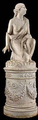 Sample artwork by Randolph John Rogers (1825 - 1892), known for idealized figure sculpture, portriat busts and monuments - View similar artists and auction records