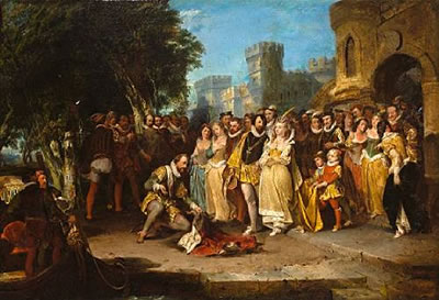 Sir Walter Raleight and Queen Elizabeth by Peter Frederick Rothermel - Auction record, sale price, and art valuation. Compare with similar artists and explore comparable artworks.