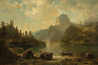 Sample artwork by Ernst Von Raven (1816 - 1890), known for landscape and coastal painting - View similar artists and auction records
