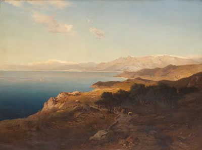 A Mediterranean coastal scene