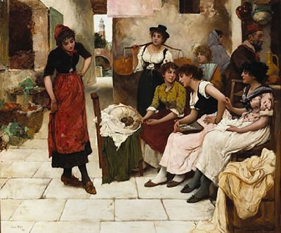 New shoes for the Carnival by Oliver Rhys - Auction record, sale price, and art valuation. Compare with similar artists and explore comparable artworks.