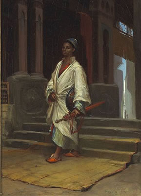 A eunuch guarding the harem