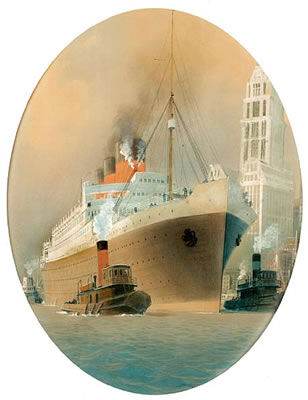 The S.S. Paris departing New York by Sandy Hook - Auction record, sale price, and art valuation. Compare with similar artists and explore comparable artworks.