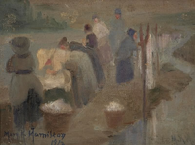 Wash Day, France (Sketch)