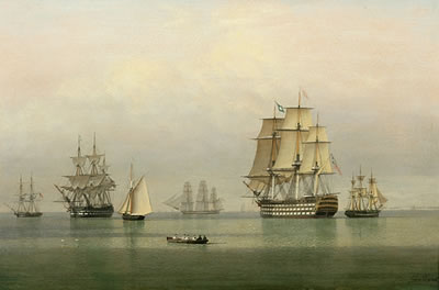 Sample artwork by John Ward of Hull (1798 - 1849), known for marine painting - View similar artists and auction records