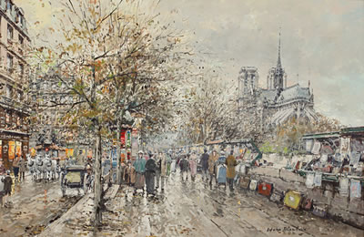Les bouquinistes, Notre Dame