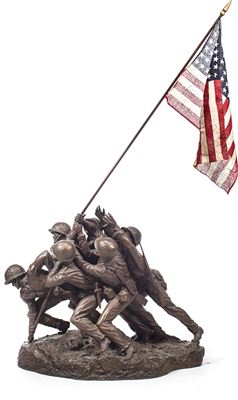 The Bronze edition of the Arlington Marine Corps Memorial maquette
