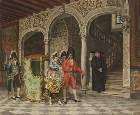 Sample artwork by Victoriano Codina Y Langlin (1844 - 1911), known for figure, genre, landscape painting - View similar artists and auction records