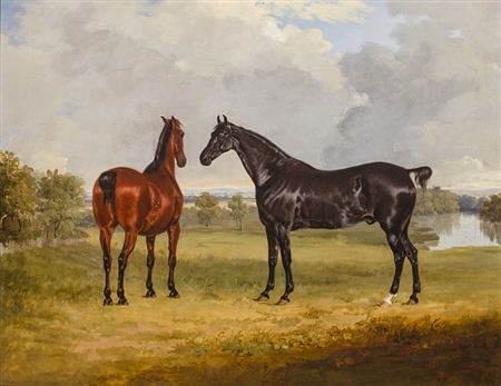 Horses in a landscape