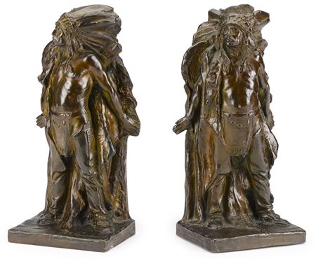 Indian Chiefs: A Pair of Bookends (2)