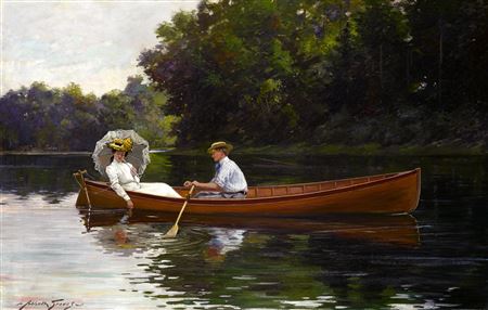 Rowing to Picnic Rock