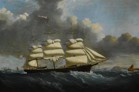 The American clipper ship Electric Spark off South Stack by John Hughes - Auction record, sale price, and art valuation. Compare with similar artists and explore comparable artworks.