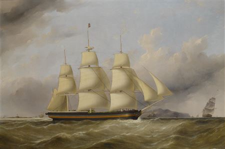 The packet ship Memphis of the Lousiana Line off the Skerries