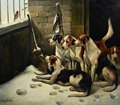 Sample artwork by Charles Dudley (19/20th century), known for domestic animal painting - View similar artists and auction records