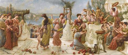 Sample artwork by Emile Eisman-Semenowsky (1857 - 1911), known for female portrait and figure painting - View similar artists and auction records
