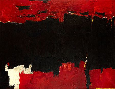 RED AND BLACK #9, 1958 by Edward Dugmore - Auction record, sale price, and art valuation. Compare with similar artists and explore comparable artworks.