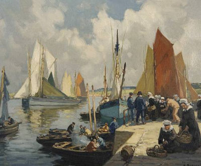 Port de Concarneau, and another similar (a pair)