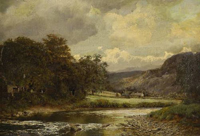 Sample artwork by Isaac Cooke (1846 - 1922), known for landscape painting - View similar artists and auction records