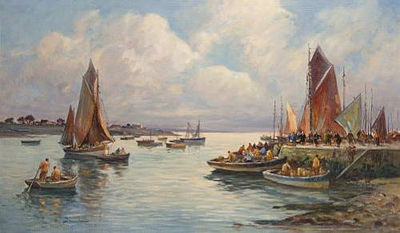 La Trinité sur Mer, Morbihan by Eugène Demester - Auction record, sale price, and art valuation. Compare with similar artists and explore comparable artworks.