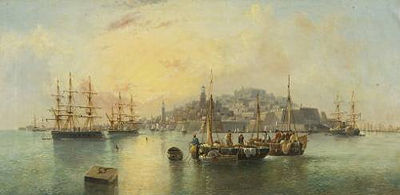 Fishing boats off the Maltese coast
