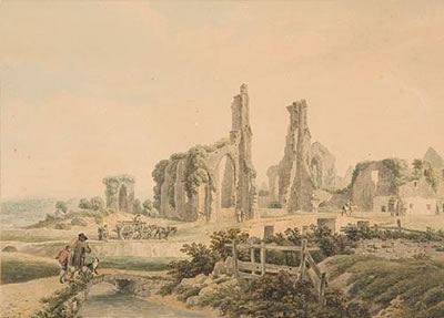 "Neath Abbey, Glamorganshire", and another similar view (pair) by Michael Angelo Rooker - Auction record, sale price, and art valuation. Compare with similar artists and explore comparable artworks.